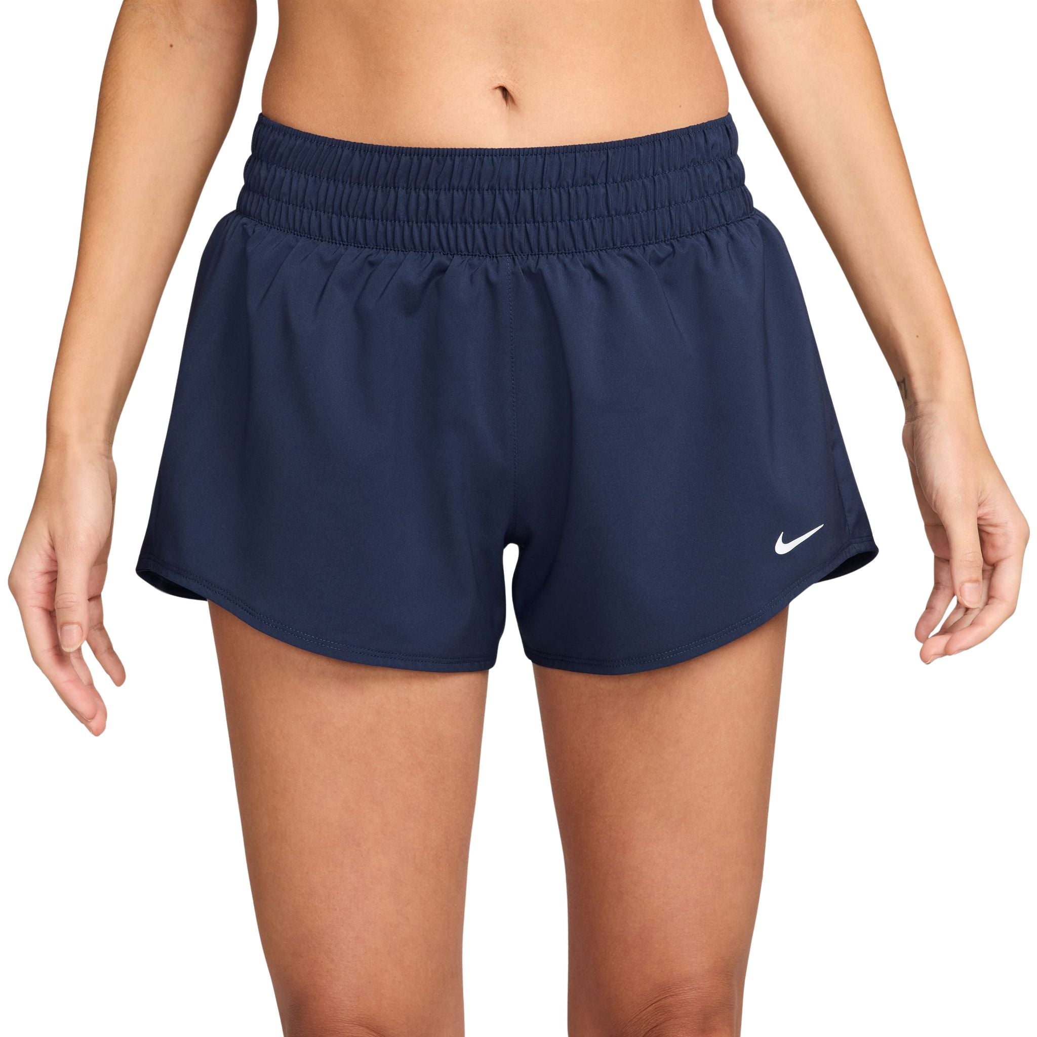 Nike One Dri-FIT Mid-Rise 3-Inch Brief-Lined Womens Shorts